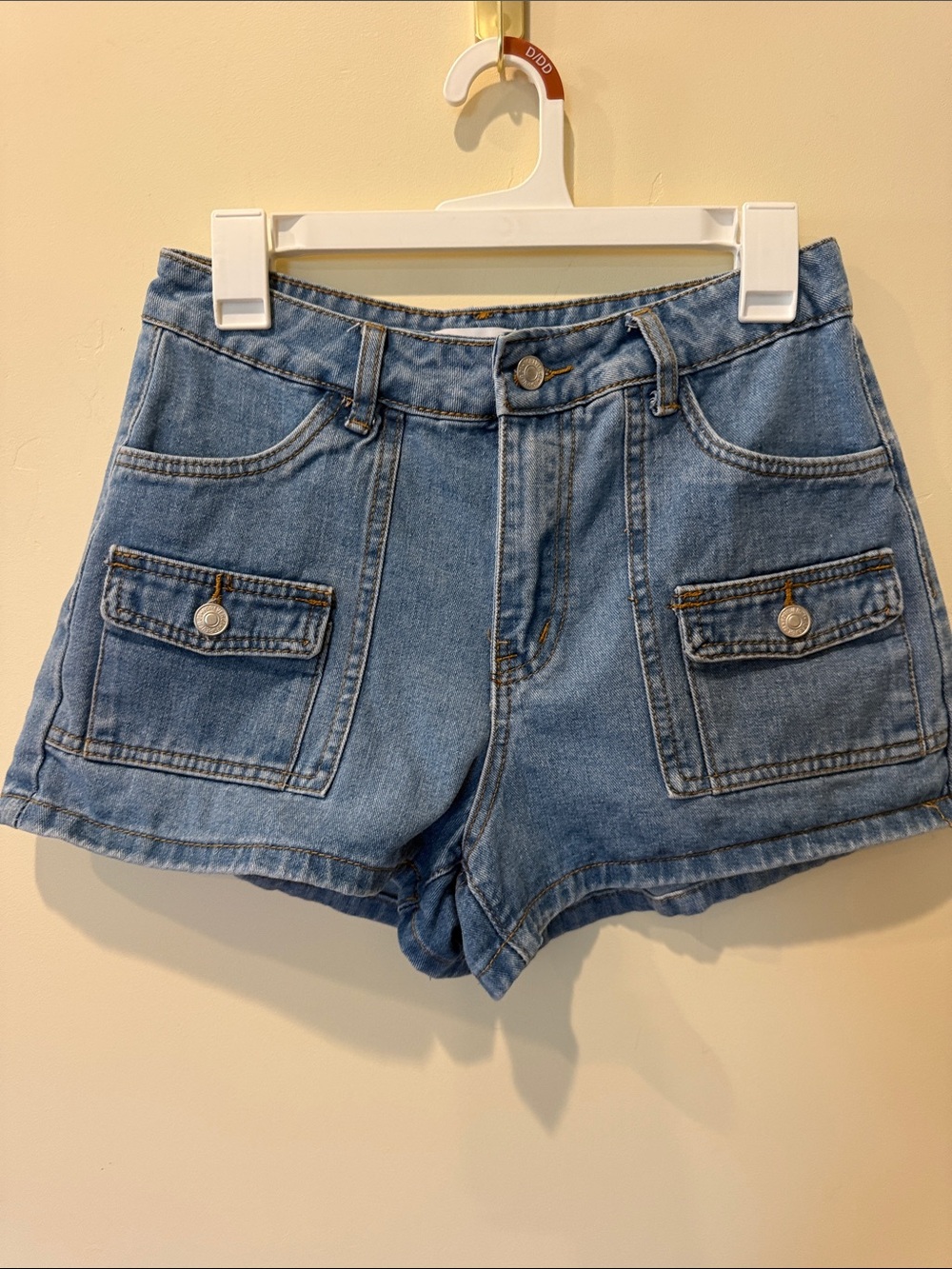 Forever 21 Cargo Jean Shorts Waist 28
